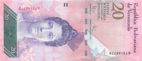 20 Bolivares 2009